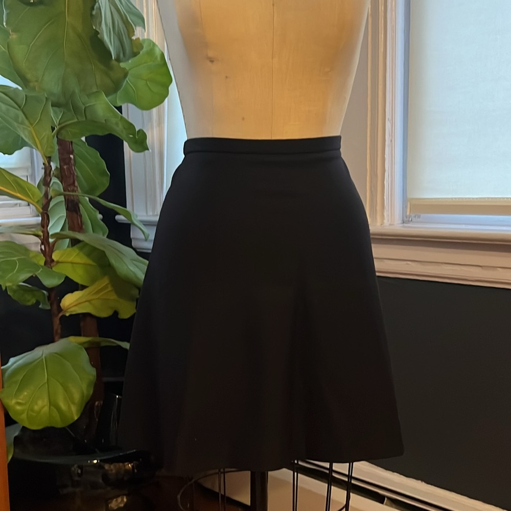 Beautiful Lined Vintage 100% Wool Skirt - J. Crew Black